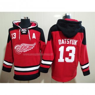 Felpa con Cappuccio Detroit Red Wings Pavel Datsyuk Rosso
