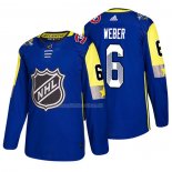 Maglia Hockey 2018 All Star Montreal Canadiens Shea Weber Blu