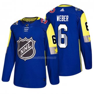 Maglia Hockey 2018 All Star Montreal Canadiens Shea Weber Blu