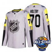 Maglia Hockey 2018 All Star Washington Capitals Braden Holtby Autentico Gris