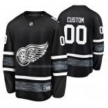 Maglia Hockey 2019 All Star Detroit Red Wings Personalizzate Nero