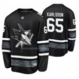 Maglia Hockey 2019 All Star San Jose Sharks Erik Karlsson Nero