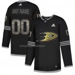 Maglia Hockey Anaheim Ducks Personalizzate Black Shadow Nero