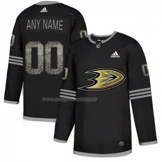 Maglia Hockey Anaheim Ducks Personalizzate Black Shadow Nero