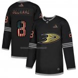 Maglia Hockey Anaheim Ducks Teemu Selanne 2020 USA Flag Nero
