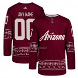 Maglia Hockey Arizona Coyotes Alternato Autentico Personalizzate 2022-23 Rosso