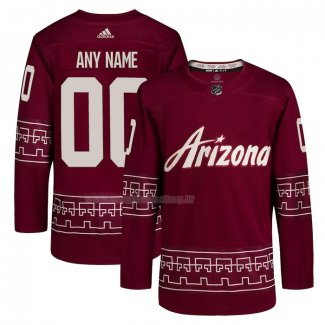 Maglia Hockey Arizona Coyotes Alternato Autentico Personalizzate 2022-23 Rosso