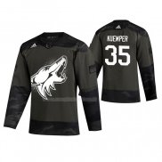 Maglia Hockey Arizona Coyotes Darcy Kuemper 2019 Veterans Day Camuffamento