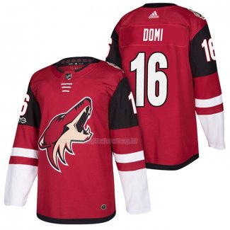 Maglia Hockey Arizona Coyotes Max Domi Home Autentico 2018 Rosso