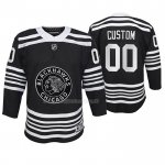 Maglia Hockey Bambino Chicago Blackhawks Personalizzate Premier Alternato Nero