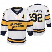 Maglia Hockey Bambino Nashville Predators Ryan Johansen Replica Giocatore 2020 Winter Classic Bianco