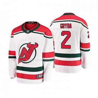 Maglia Hockey Bambino New Jersey Devils Eric Gryba Alternato Breakaway Bianco