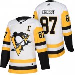 Maglia Hockey Bambino Pittsburgh Penguins Sidney Crosby 2018 Autentico Away Bianco