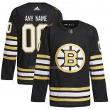 Maglia Hockey Boston Bruins 100th Anniversary Primegreen Autentico Personalizzate Nero