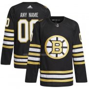 Maglia Hockey Boston Bruins 100th Anniversary Primegreen Autentico Personalizzate Nero