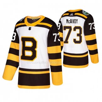 Maglia Hockey Boston Bruins Charlie Mcavoy 2019 Winter Classic Bianco