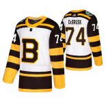 Maglia Hockey Boston Bruins Jake Debrusk 2019 Winter Classic Bianco