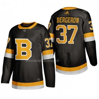 Maglia Hockey Boston Bruins Patrice Bergeron Alternato 2019-20 Nero