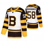 Maglia Hockey Boston Bruins Urho Vaakanainen 2019 Winter Classic Bianco