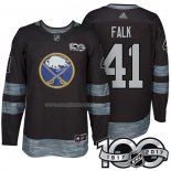 Maglia Hockey Buffalo Sabres Justin Falk 1917-2017 100th Anniversario Nero
