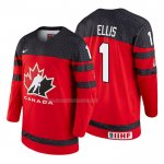 Maglia Hockey Canada Colten Ellis 2018 Iihf World Championship Giocatore Rosso