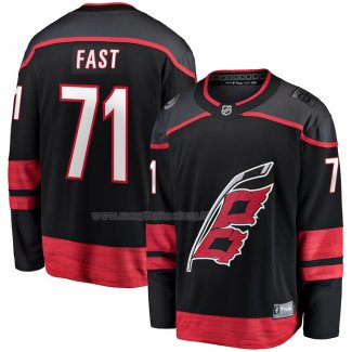 Maglia Hockey Carolina Hurricanes Jesper Fast Home Breakaway Nero