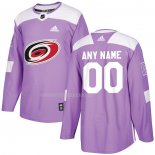 Maglia Hockey Carolina Hurricanes Personalizzate Viola