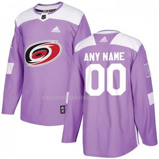 Maglia Hockey Carolina Hurricanes Personalizzate Viola