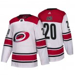 Maglia Hockey Carolina Hurricanes Sebastian Aho New Season Team Road 2018 Bianco