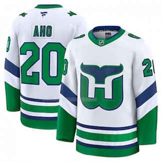 Maglia Hockey Carolina Hurricanes Sebastian Aho Throwback Bianco