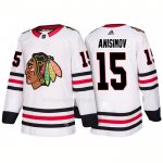 Maglia Hockey Chicago Blackhawks Artem Anisimov Away 2018 Bianco