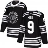 Maglia Hockey Chicago Blackhawks Bobby Hull Autentico 2019 Winter Classic Nero