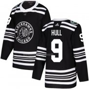 Maglia Hockey Chicago Blackhawks Bobby Hull Autentico 2019 Winter Classic Nero