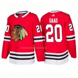 Maglia Hockey Chicago Blackhawks Brandon Saad Home 2018 Rosso