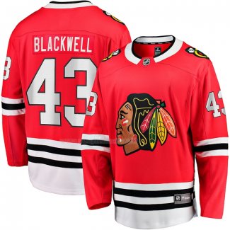 Maglia Hockey Chicago Blackhawks Colin Blackwell Home Breakaway Rosso