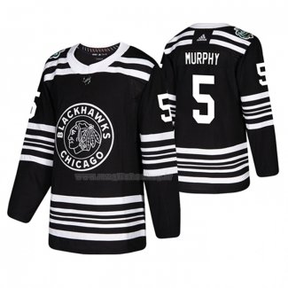 Maglia Hockey Chicago Blackhawks Connor Murphy 2019 Winter Classic Nero
