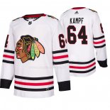 Maglia Hockey Chicago Blackhawks David Kampf Away Autentico Bianco