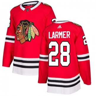 Maglia Hockey Chicago Blackhawks Steve Larmer Home Autentico Rosso