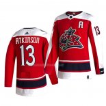 Maglia Hockey Columbus Blue Jackets Atkinson Rosso