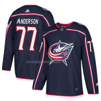 Maglia Hockey Columbus Blue Jackets Josh Anderson Home Blu