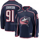 Maglia Hockey Columbus Blue Jackets Kent Johnson Home Breakaway Blu