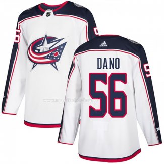 Maglia Hockey Columbus Blue Jackets Marko Dano Road Autentico Bianco