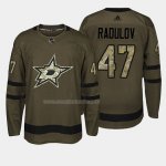 Maglia Hockey Dallas Stars Alexander Radulov 2018 Salute To Service Verde Militare