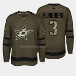 Maglia Hockey Dallas Stars John Klingberg 2018 Salute To Service Verde Militare