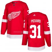 Maglia Hockey Detroit Red Wings Calvin Pickard Home Autentico Rosso