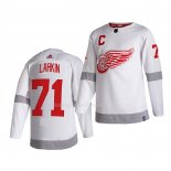 Maglia Hockey Detroit Red Wings Larkin Bianco