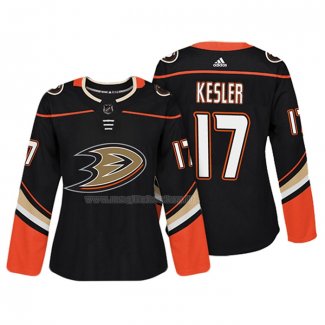 Maglia Hockey Donna Anaheim Ducks Ryan Kesler Autentico Giocatore Nero