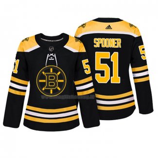 Maglia Hockey Donna Boston Bruins Ryan Spooner Autentico Giocatore Nero