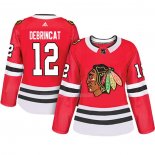 Maglia Hockey Donna Chicago Blackhawks Alex Debrincat Autentico Giocatore Rosso
