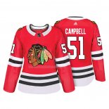 Maglia Hockey Donna Chicago Blackhawks Brian Campbell Autentico Giocatore Rosso